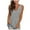 Gray summer tops for women, variant on pimelu Tank Tops for Women Womens Tops V Neck Loose Casual Sports Workout Tee Tops Trendy Solid Sleeveless Short Sleeve Shirts for Women