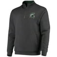 thumbnail image 2 of Men's Colosseum Charcoal Michigan State Spartans Tortugas Logo Quarter-Zip Jacket, 2 of 3