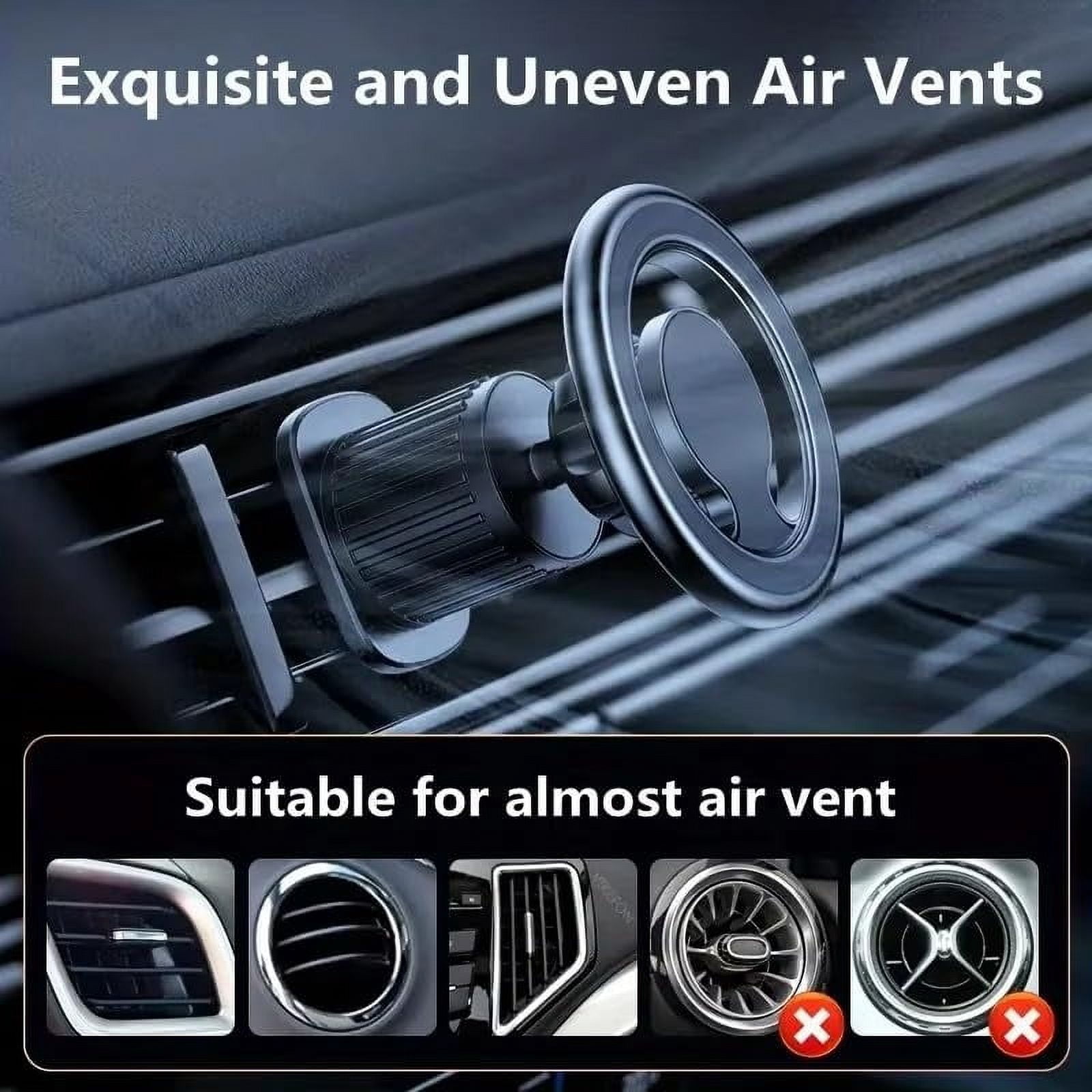 Car MountStrong Magnets Magnetic Phone Holder for Car Phone Holder Mount Truck Dash 360°Cellphone Holders for Your Car Accessories for Women Men iPhone 16 Pro 15 14 13Plus (2Silver, 7)