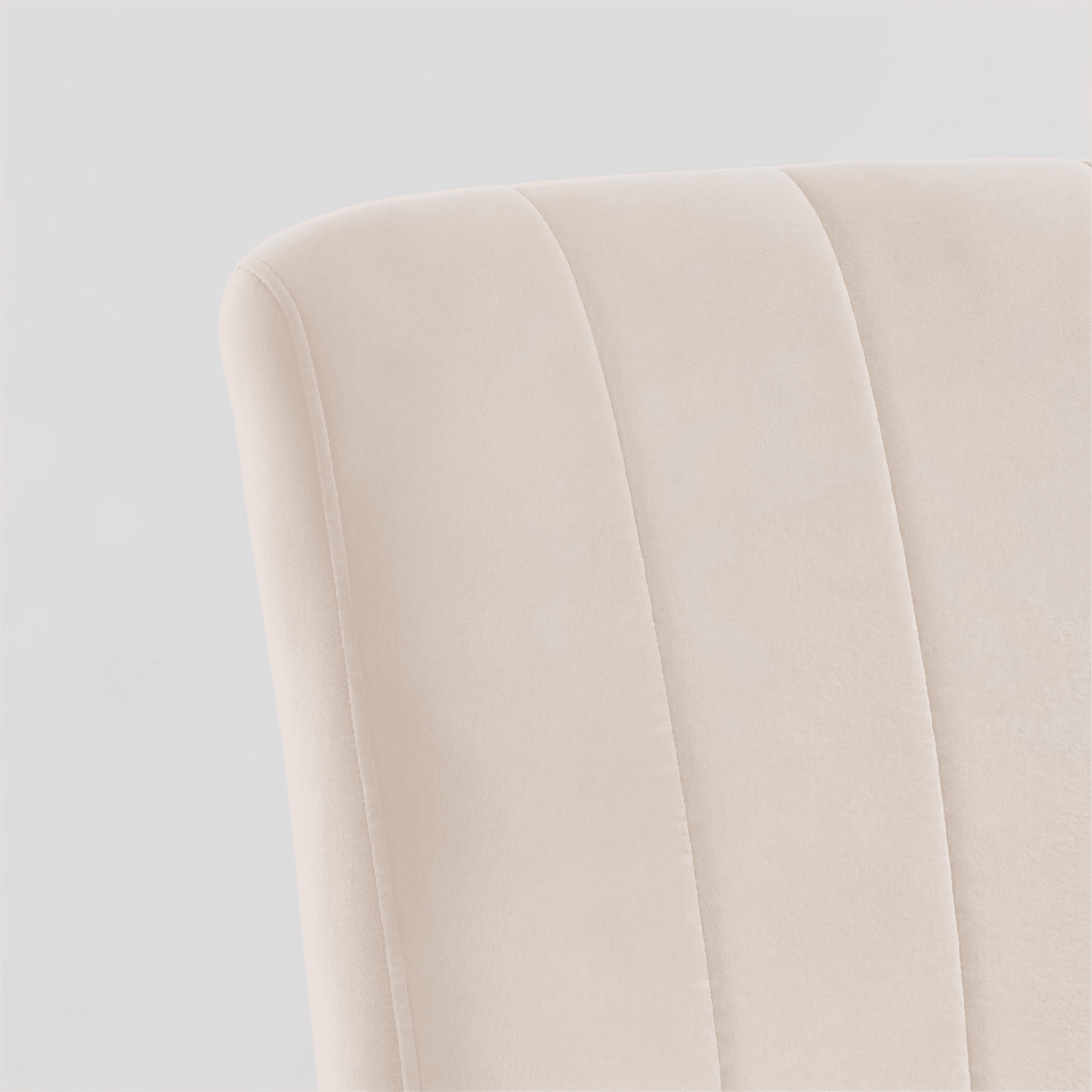 TMV Criss Cross Chair: Modern Armless Office Chair, Desk Chair, Vanity Chair, Computer Chair for Home and Office,Beige