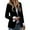 Black, variant on Ticikt Women's Velvet Suit Blazer Jacket Casual Notch Collar Long Sleeve One Buttons Open Front Blazer Coat Pocket