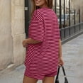 thumbnail image 6 of Sewkxo Two Piece Sets for Women Summer Lounge Short Sets Short Sleeve Crew Neck Sweatsuit with Pocket,Hot Pink 2XL, 6 of 6