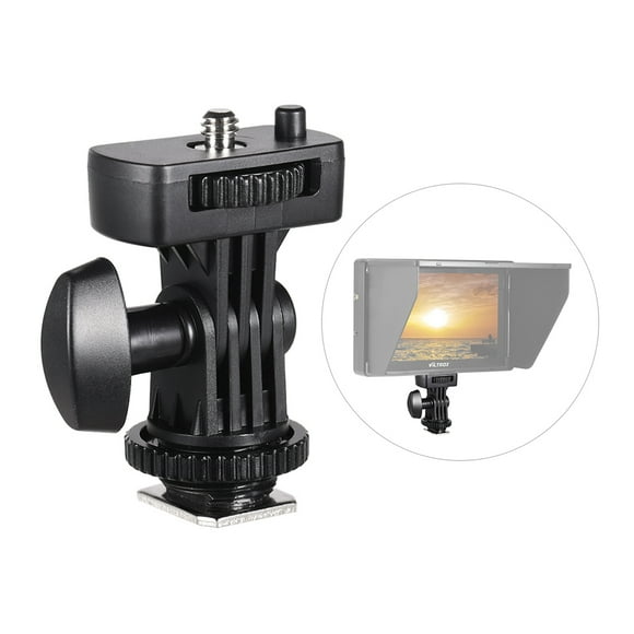 Flexible Cold Shoe Mount Adapter with 1/4 Inch Screw for