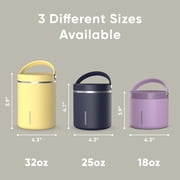 Hydrapeak 25oz Stainless Steel Vacuum Insulated Thermos Food Jar for Hot Food and Cold Food, Wide Mouth Leak-Proof Soup Jar for Adults, 10 Hours Hot 16 Hours Cold (Ivory)