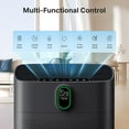 thumbnail image 3 of Smart Air Purifier for Large Rooms up to 1076 ft², Wi-Fi & Alexa Compatible, PM2.5 Air Quality Display, Auto & Quiet Modes (24dB), True HEPA Filter Removes Dust, Pollen, Smoke, Black, 3 of 4