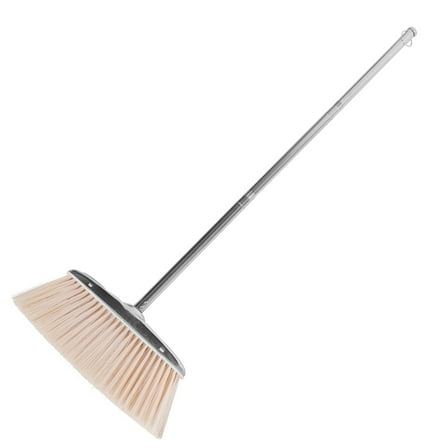 ifundom Heavy Duty Stainless Steel Broom with Handle for Indoor and Outdoor Cleaning, Floor Sweeper