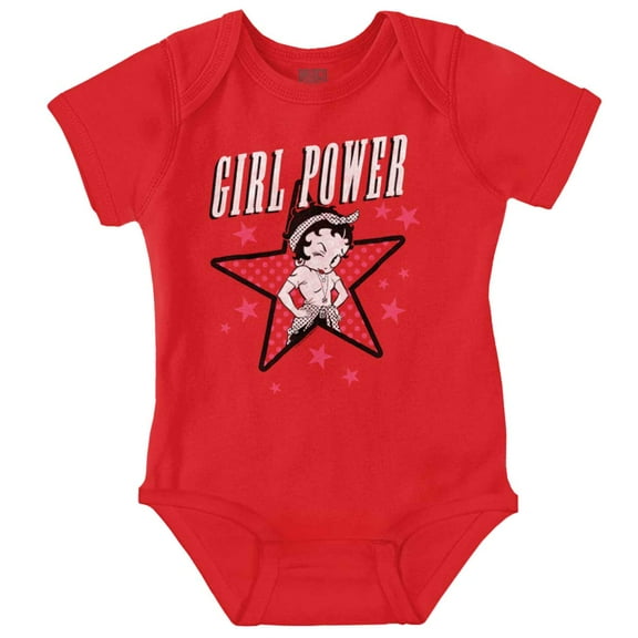 Betty Boop Girl Power Adorable Bodysuit Jumper Girls Infant Baby Brisco Brands 12M