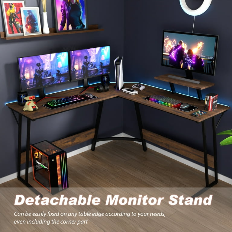  PayLessHere L Shaped Desk Corner Gaming Desk Computer