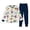 Multicolour-b, variant on LIIPEE Cartoon Graphic Pajamas For Boys Long Sleeve Tees And Pants Pajama Set 2 Piece Kids Autumn Comfortable Cute Everyday Sleepwear,7-8 Years