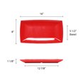 thumbnail image 2 of Excellante 16 1/8" x 8" tray, 1 1/8" deep, Pure Red extra heavy weight melamine dinnerware collection, comes in dozen, 2 of 2
