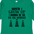thumbnail image 4 of Inktastic Future Oil Rig Worker Boys or Girls Long Sleeve Toddler T-Shirt, 4 of 5