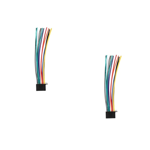 2pcs Car Wiring Harness Adapter Connector Replacement Stereo Cable Plug Accessories Compatible for Pioneer