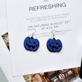 thumbnail image 4 of Boucles d'Oreilles Halloween, Boucles d'Oreilles Citrouille Alternatives Rétro Exagérées, 4 of 5