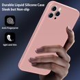 thumbnail image 4 of for Samsung Galaxy S21 FE Case, Thin Liquid Silicone Case,Shockproof,Slim Thin Phone Case for Galaxy S21 FE,Full Body Screen Camera Protective Cover-Pink 2-s21 fe-12, 4 of 14
