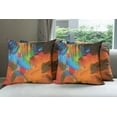 thumbnail image 6 of Ambesonne Colorful Throw Pillow Cover 4 Pack, Watercolor Brush Strokes, 16", Multicolor, 6 of 7