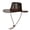 Coffee, variant on Jamicy Unisex Cowboy Hats Vintage Sun Hat Large Brim Western Cowboy Hat for Men Women Travel And Outdoor Activities