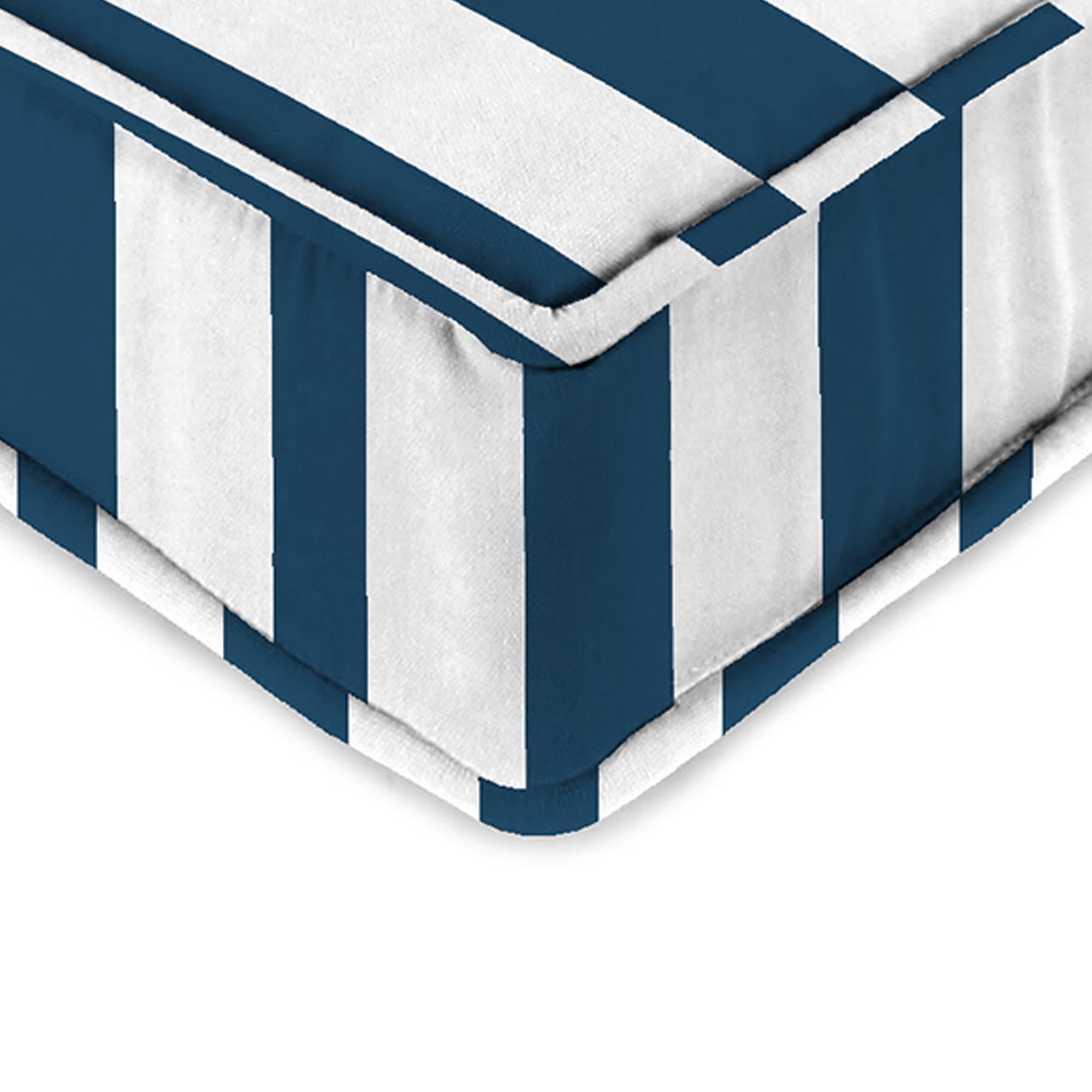 Jordan Manufacturing 45"&nbsp;x 22"&nbsp;Rectangular Outdoor Deep Seat Chair Cushion Set with Ties and Welt