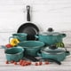 thumbnail image 4 of Batería De Cocina Cinsa  Terranova De Acero Vitrificado De 9 piezas Color Verde, 4 of 8
