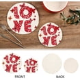 thumbnail image 3 of SKYSONIC Love Letters Valentine Pot Holders Trivets, 2 Pcs Heat Resistant Trivets,Cute Butterflies Cotton Thread Weave Mats for Hot Pads Pans Pot Bowl Teapot for Kitchen Decor, 3 of 7