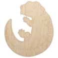 thumbnail image 1 of Fat Cute Blue Tongued Skink Lizard Reptile Wood Shape Unfinished Piece Cutout Craft DIY Projects - 4.70 Inch Size - 1/8 Inch Thick, 1 of 7