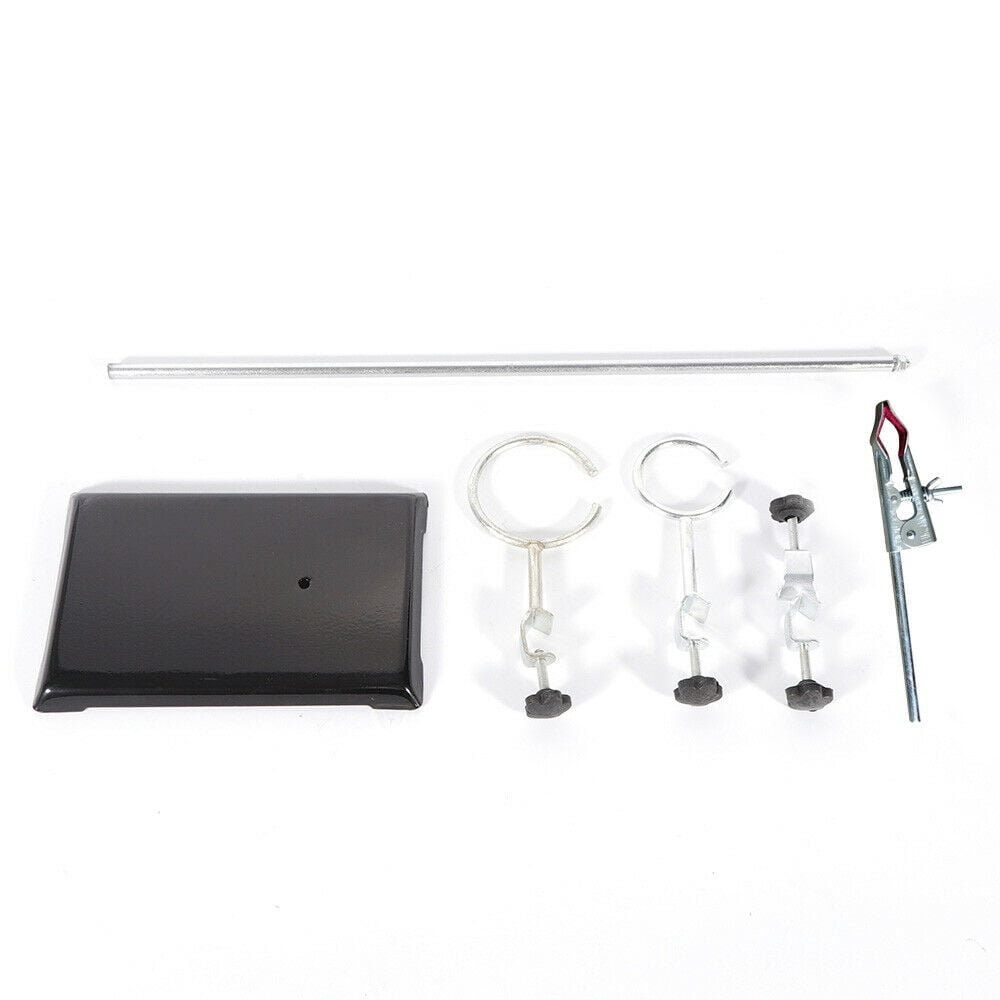 50cm Lab Iron Stand Support Platform 2-Ring Condenser Clamp Stands Chemistry Holder