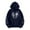 Navy, variant on DondPO Hoodies for Men Sweatshirts for Men Unisex Hooded Sweater Heart Shaped Printed Zipper With Plush Insulation Hooded Mens Hoodies Pullover Mens Tops Black L