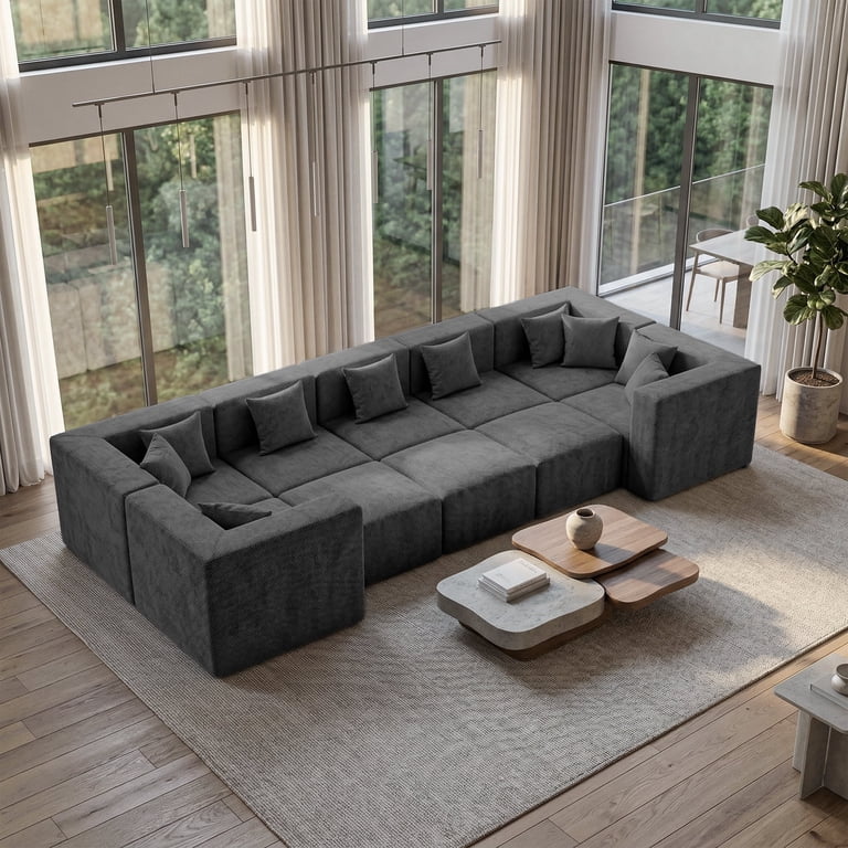 BEHOST 10-Piece Oversized Modular Sectional Sofa Set, 160