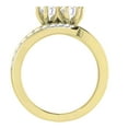 thumbnail image 2 of Dazzlingrock Collection 1.00 Carat (ctw) 14K Round Diamond Two Stone Bridal Engagement Ring 1 CT, Yellow Gold, Size 4, 2 of 4
