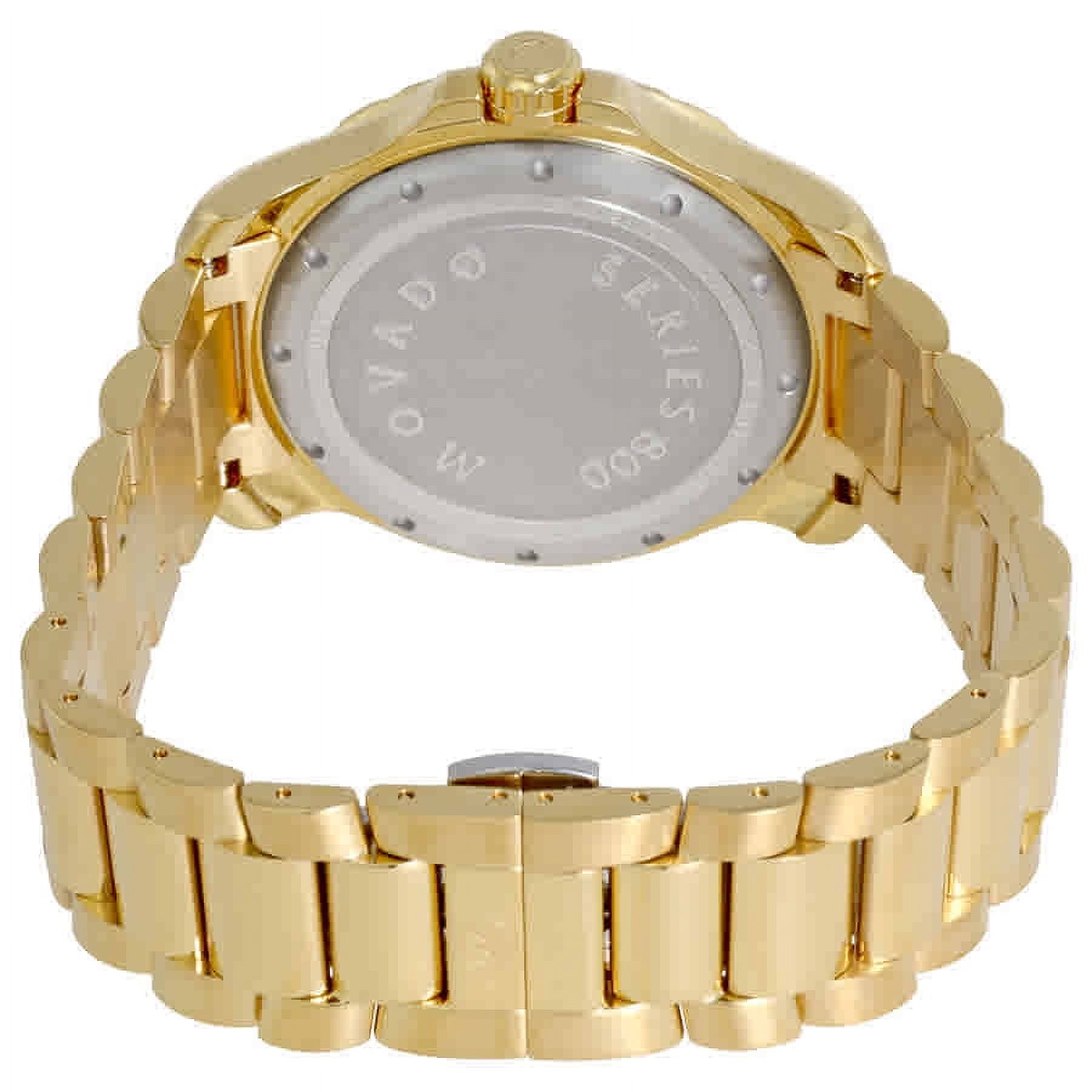 Movado Series 800 Black Dial Yellow Gold PVD Men's Watch 2600145