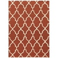 thumbnail image 1 of Linon Trio Geo Hand Tufted Polyester 1'10"x2'10" Rug in Rust Red, 1 of 4