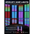 thumbnail image 2 of Paquete de 2 luces LED Whip Lights VI9000 de 60 cm con aplicación y control remoto, 2 of 8
