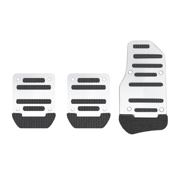 Cubiertas de pedales antideslizantes para coche, juego de almohadillas de pedal de aleación de aluminio para automóvil, accesorios de repuesto universales para pedal de embrague y freno de gas.
