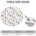 thumbnail image 6 of Princess Carriage Castle Pattern Round Fitted Tablecloth with Elastic Edge,Dining Table Cover Waterproof,Outdoor Round Tablecloth for Camping,Dining,Indoor and Outdoor, 6 of 7