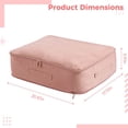 thumbnail image 3 of Organizador de autocompresión que ahorra espacio para edredones y ropa, bolsa de almacenamiento de nailon con cremallera y asas, gran capacidad 20,5 x 17,7 x 5,9 pulgadas, multiusos para el hogar y lo, 3 of 5