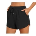 thumbnail image 3 of Asklazy Womens Sweat Shorts with Pockets Cotton Trendy Drawstring Summer Workout Running Casual Lounge Athletic Shorts for Women,Black, 3 of 10