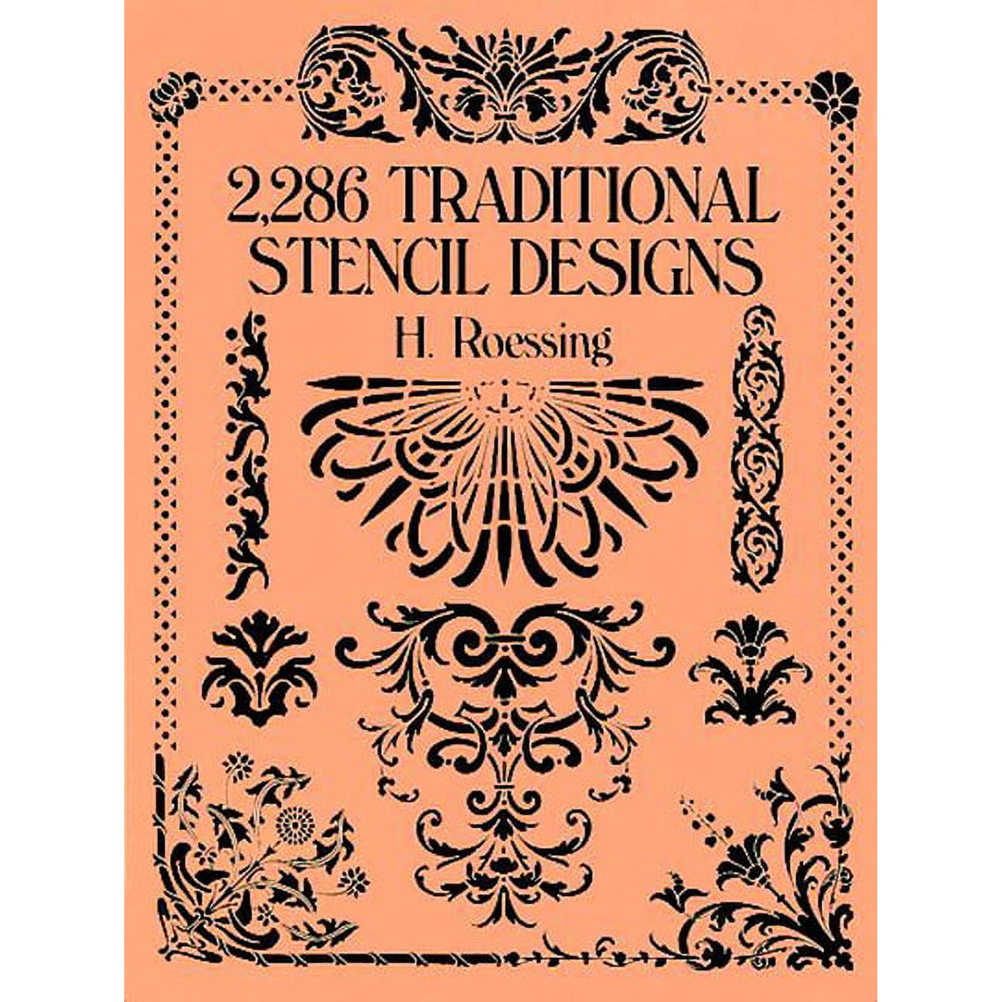 Dover Pictorial Archive 2,286 Traditional Stencil Designs, (Paperback)