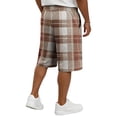 thumbnail image 5 of Delconic Men Retro Tartan Plaid Quick Dry Knee Length Casual Shorts Elastic Drawstring Waist Side Pockets Loose Fit Short Pants For Summer Beach Gym Hiking Daily Earthy Yellow M, 5 of 5