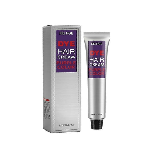 Natural Hair Dye Cream, Fashion Gray Silver Color Super Gray Hair Cream, Silver Gray Hair Dye Cream for All Hair Types