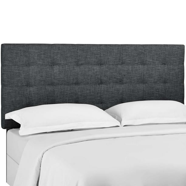 Modway Paisley Collection Mod 5852 Gry Tufted Full Queen Upholstered Linen Fabric Headboard In Grey Color Walmart Com Walmart Com