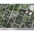 thumbnail image 3 of Soimoi Poly Georgette Fabric Paisley,Mandala & Quatrefoil Patchwork Fabric Prints By Yard 42 Inch Wide, 3 of 3