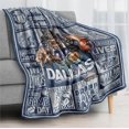 thumbnail image 2 of Dallas Football Blanket Blue Football Style Plush Travel Throw Blanket for Women Men Football Lovers Flannel Blanket 60" X 50", 2 of 6