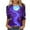 QR1-Purple, variant on VKOYWKM Halloween Shirts for Women 3/4 Sleeve Halloween Graphic T Shirts Loose Fit Crew Neck T-Shirts Halloween Costumes