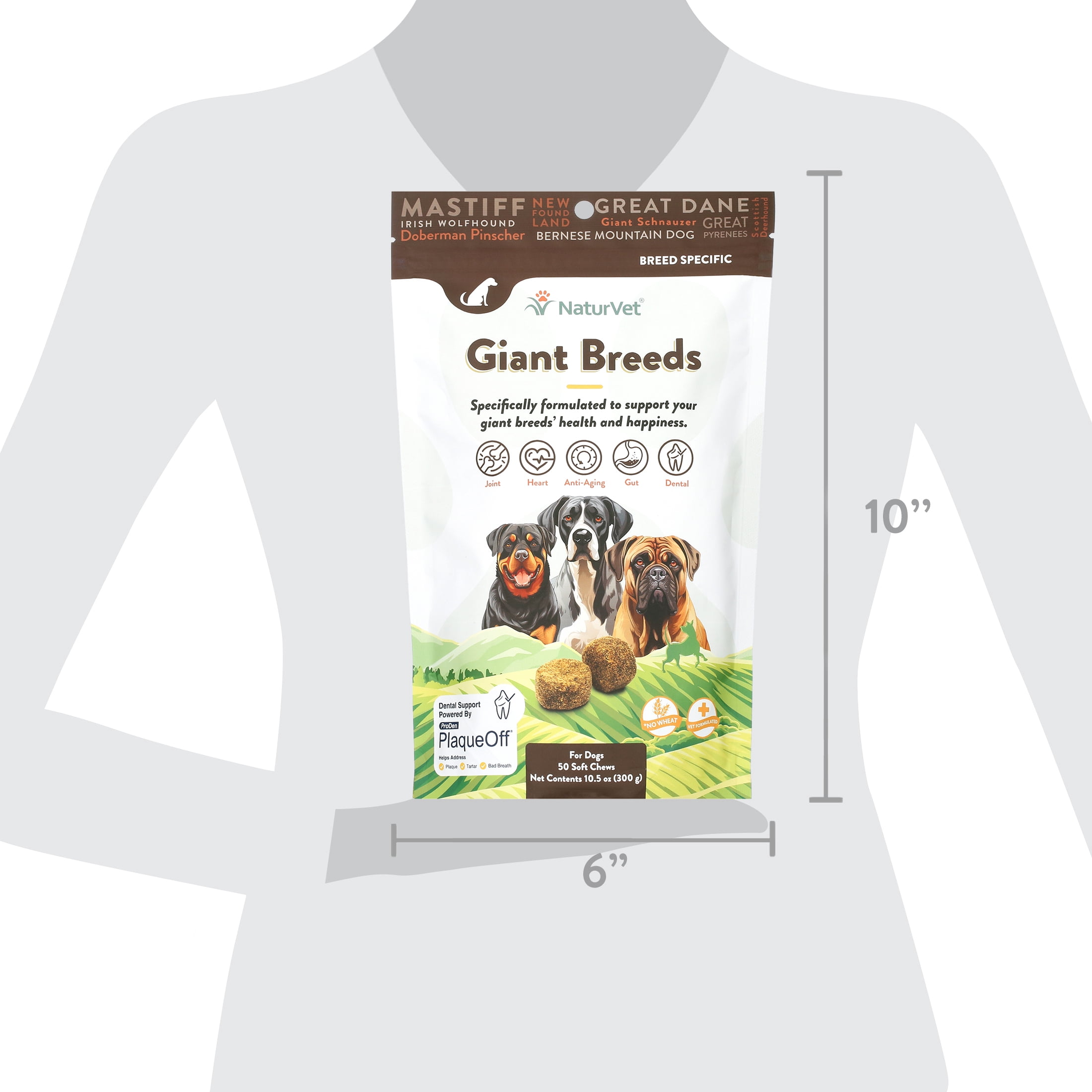 NaturVet Breed Specific "Giant Dog" Soft Chew Supplements