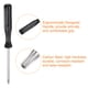 thumbnail image 4 of Uxcell 5pcs destornillador Torx T8H de 4" de longitud, cabeza de estrella de 6 puntos, destornillador de precisión con mango antideslizante, negro, 4 of 6