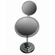 MA37 Zadro Single-Sided Pedestal Vanity Mirror with Folding Mini Mirror & 5x & 7x Magnification