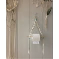 thumbnail image 3 of Soporte para papel de cocina, toalla de papel colgante para cocina, baño, cuerda de algodón hecha a mano, soporte de papel higiénico de macramé, toallero, 3 of 5