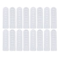thumbnail image 1 of 100pcs Plastic Single Row Buckles Hat Guards Adjustable Buckles DIY Fasteners (White), 1 of 9
