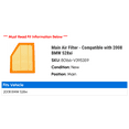 thumbnail image 2 of Main Air Filter - Compatible with 2008 BMW 528xi, 2 of 2