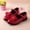 Red, variant on FSYBOA Girls Dress Shoes Size 3(Big Kids), Dance Low Heel Closed Toe Hook and Loop Strap Kids Flat Shoes Black