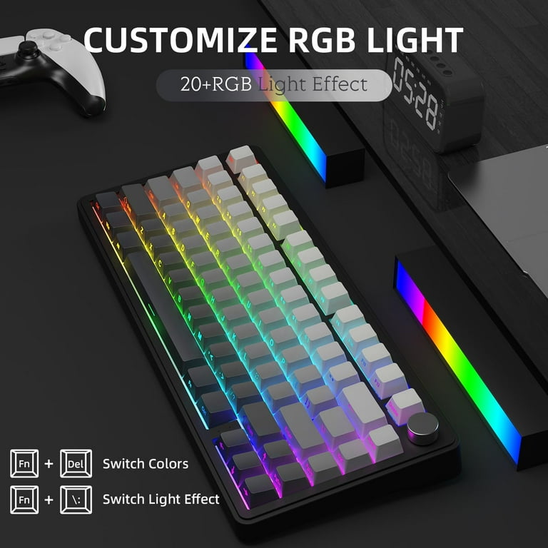 ATTACK SHARK X85 75% Mechanical Gaming Keyboard and Coiled Cable